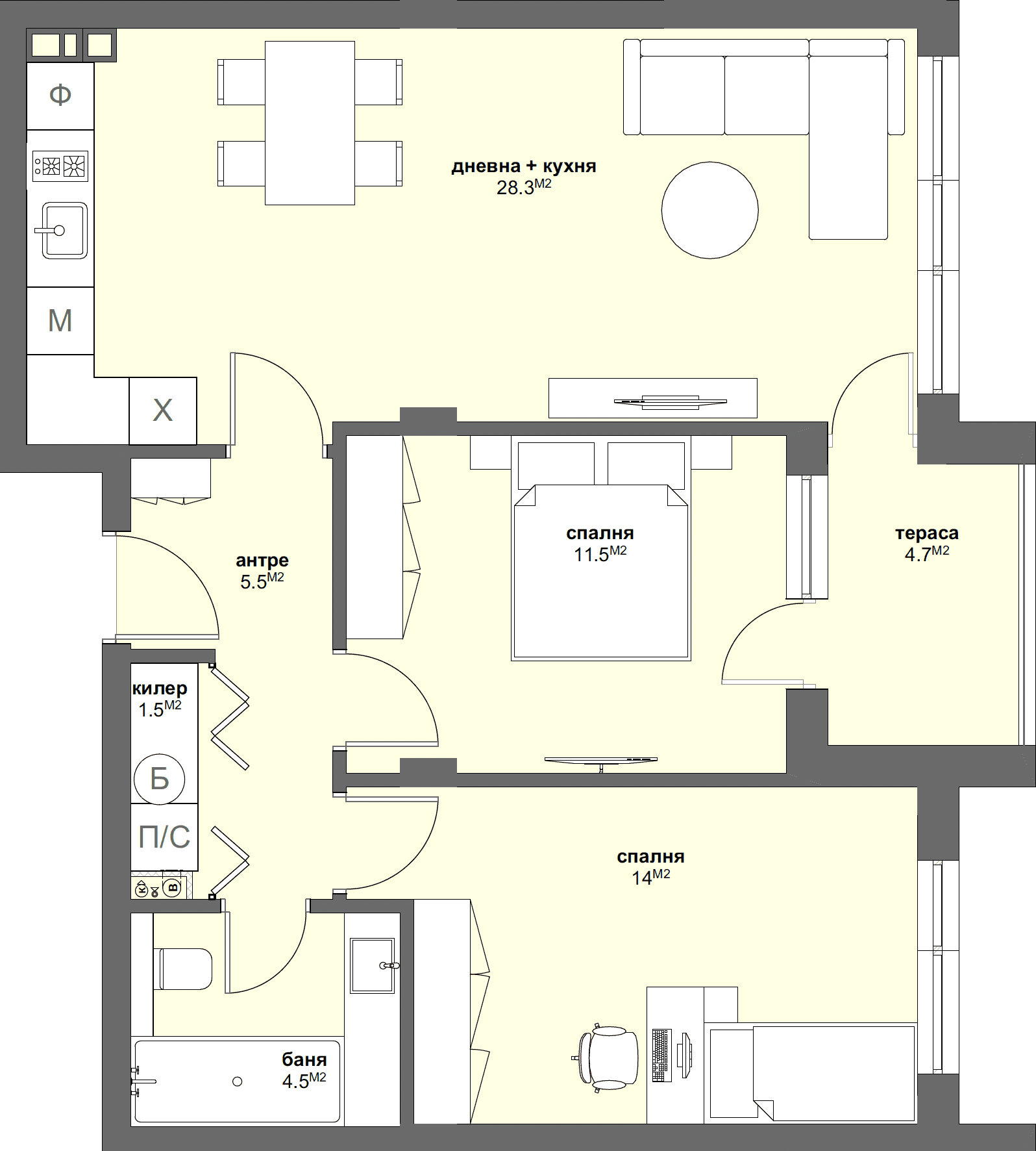 Apartment № A10-graphic