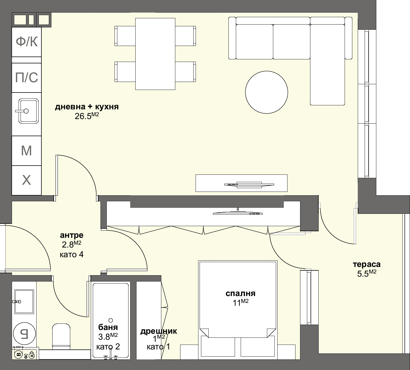 Apartment № B10-graphic