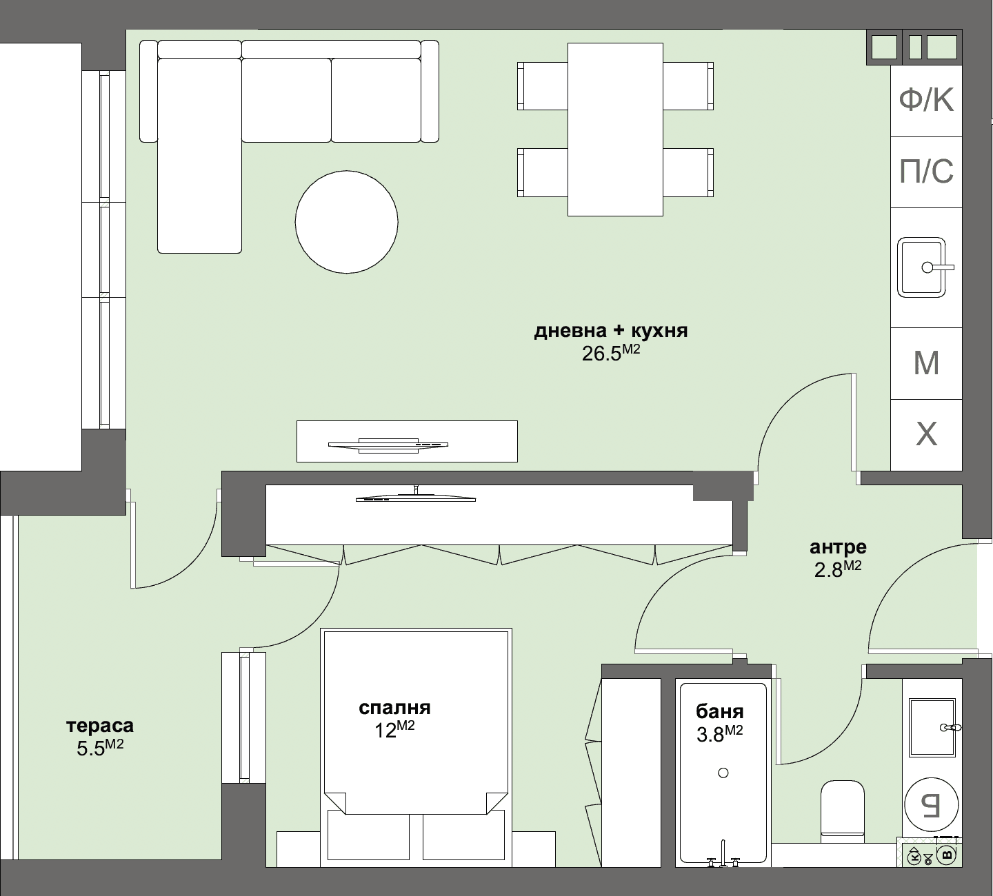 Apartment № B29-graphic