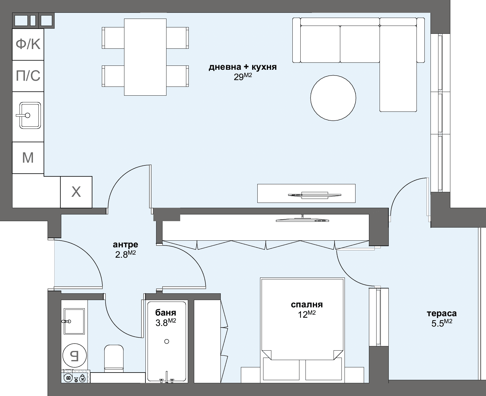 Apartment № D14-graphic