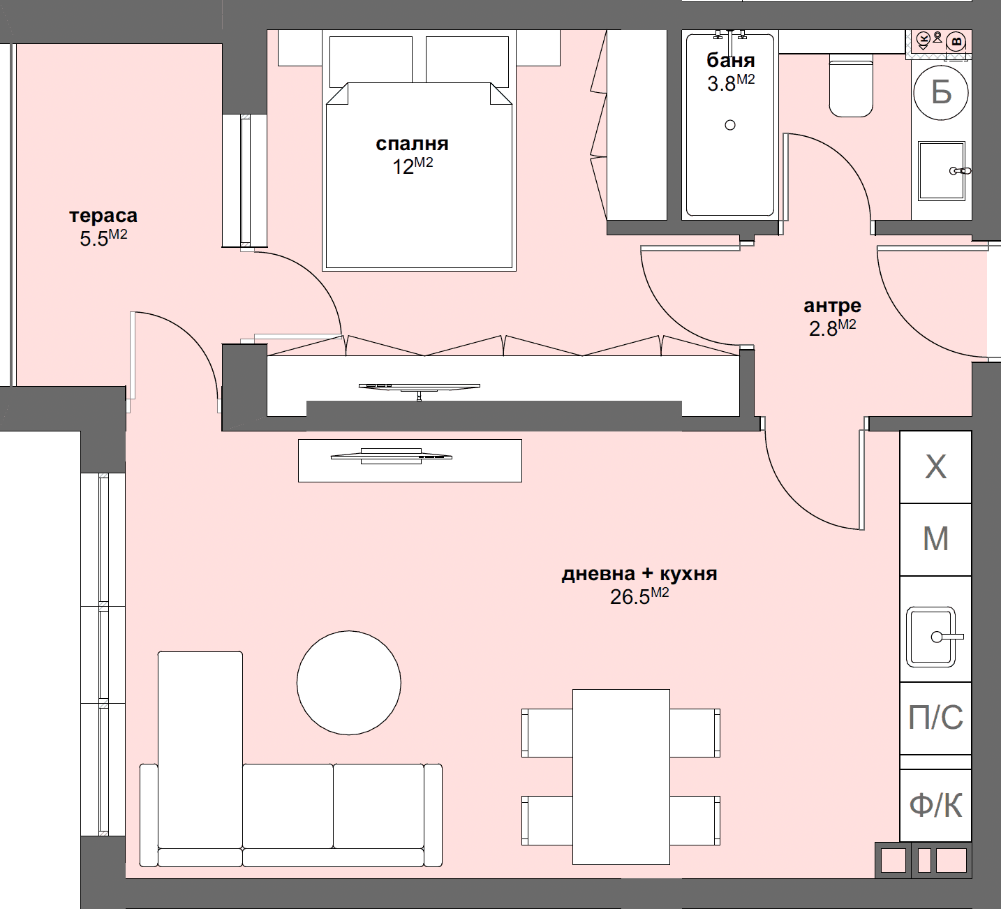Apartment № D36-graphic
