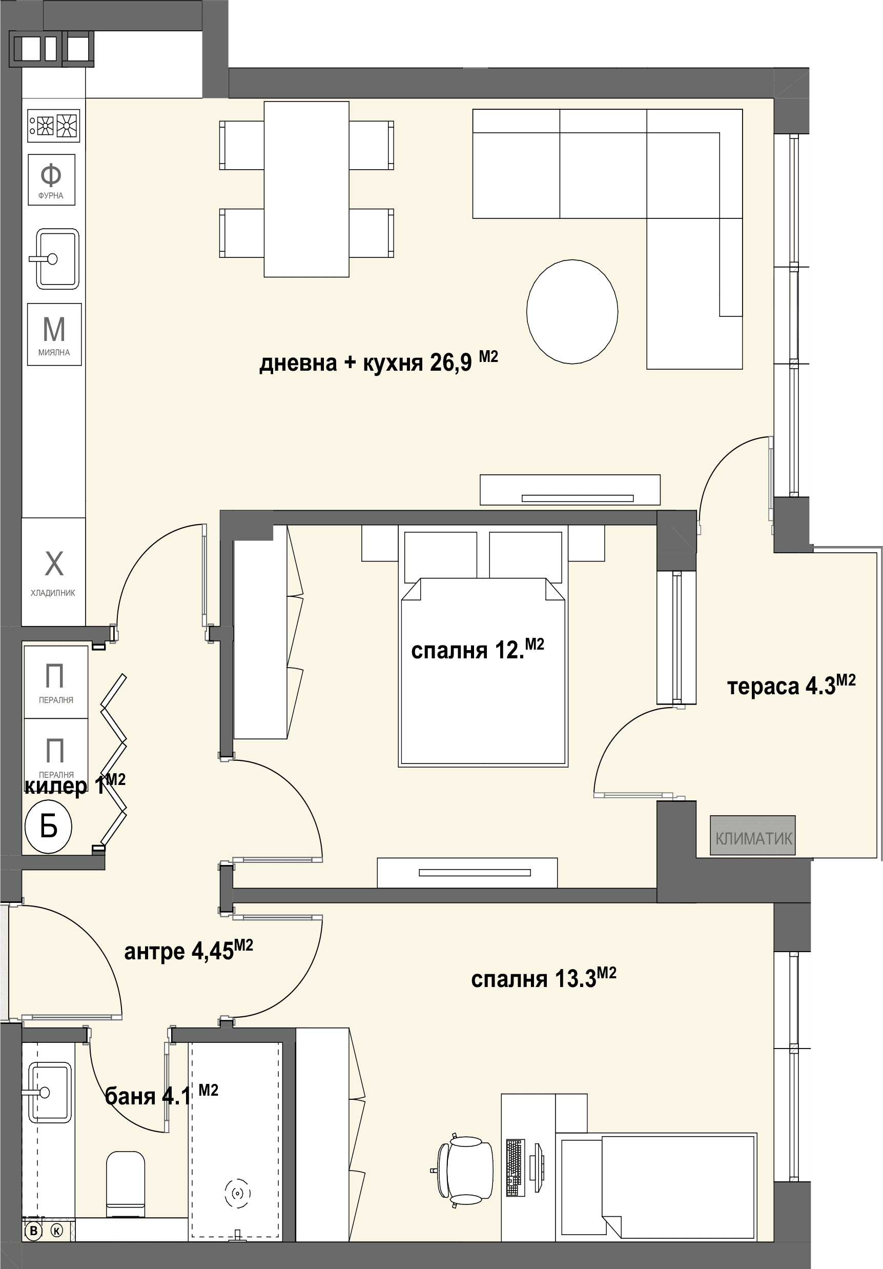 Апартамент № 45-graphic